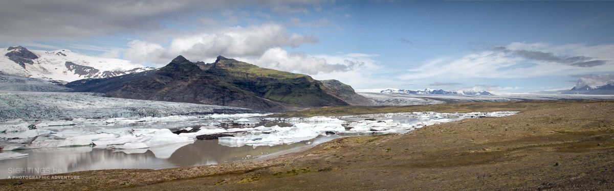 Panoramic view of Fjallsarlon